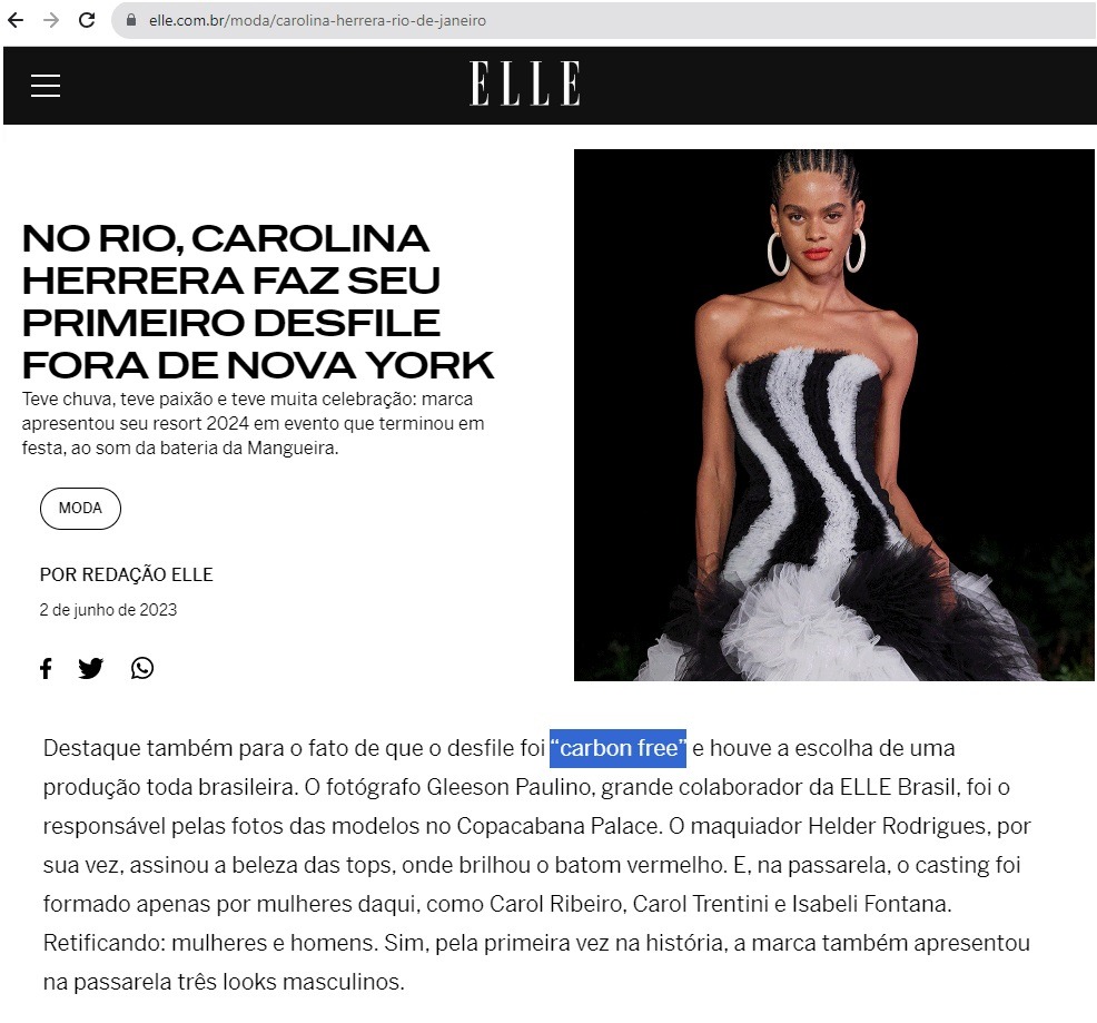 Carolina Herrera Midia Carbon Free 2
