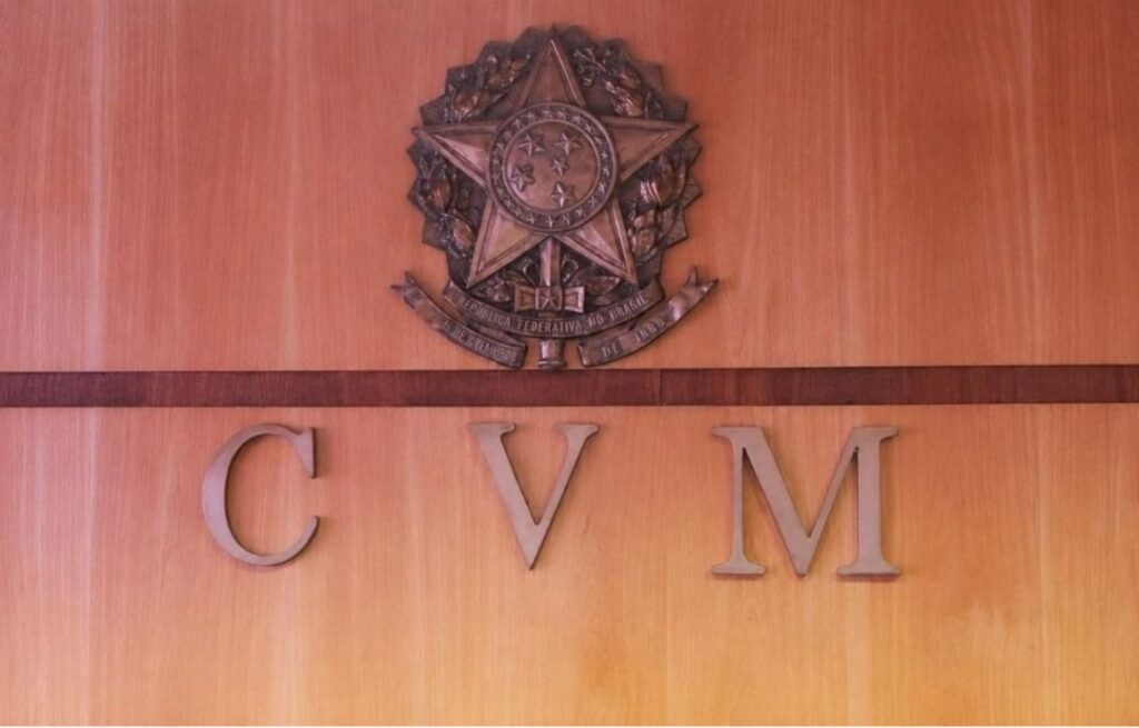 Símbolo da CVM na parede